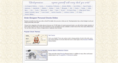 Desktop Screenshot of checkspressions.com